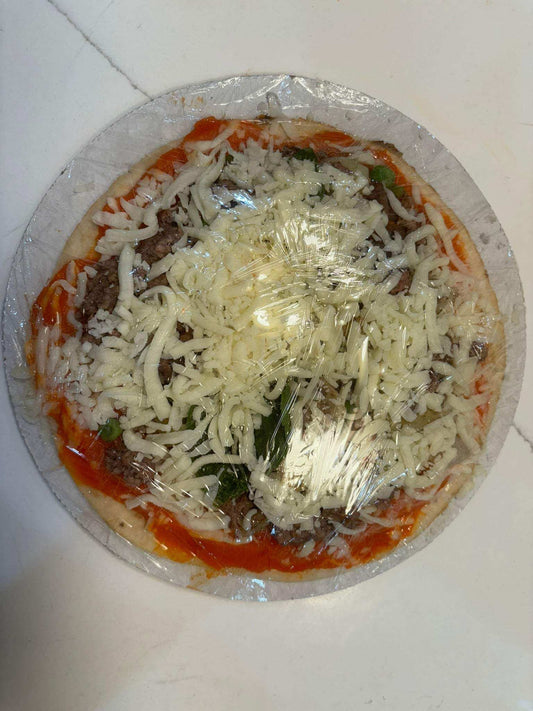Finn's organic pizza for dogs with dog-friendly toppings