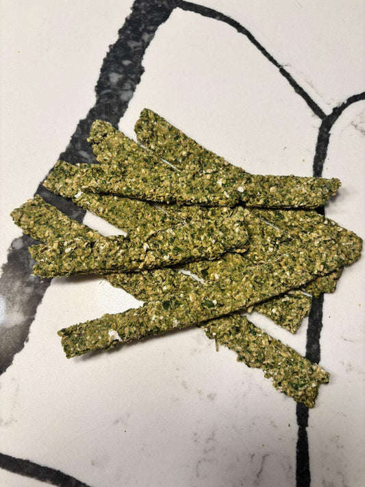 Organic parsley mint breath treats for fresh dog breath and healthy gums