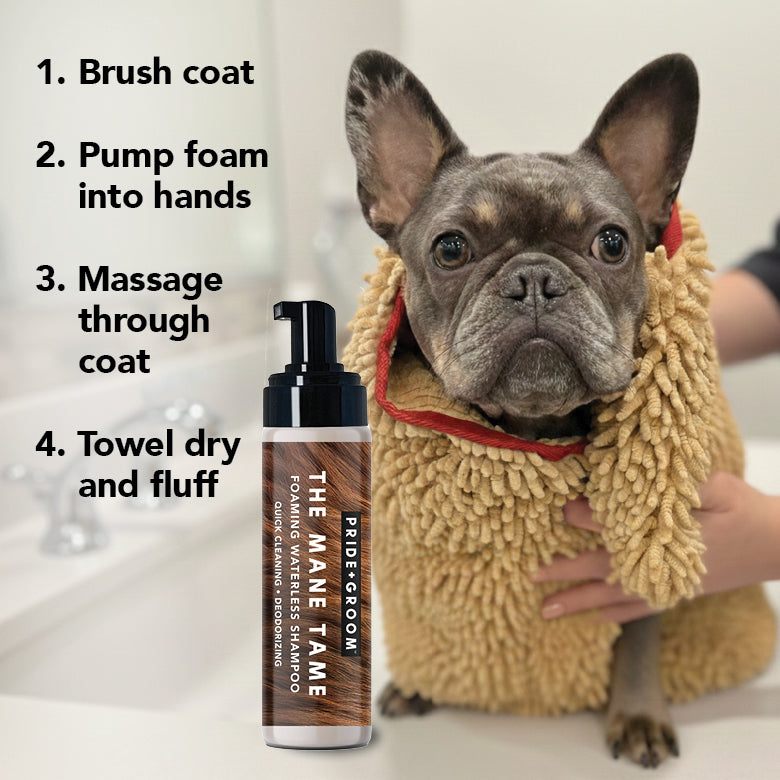 Waterless Pet Shampoo - The Mane Tame for Clean, Fresh Pets Quickly