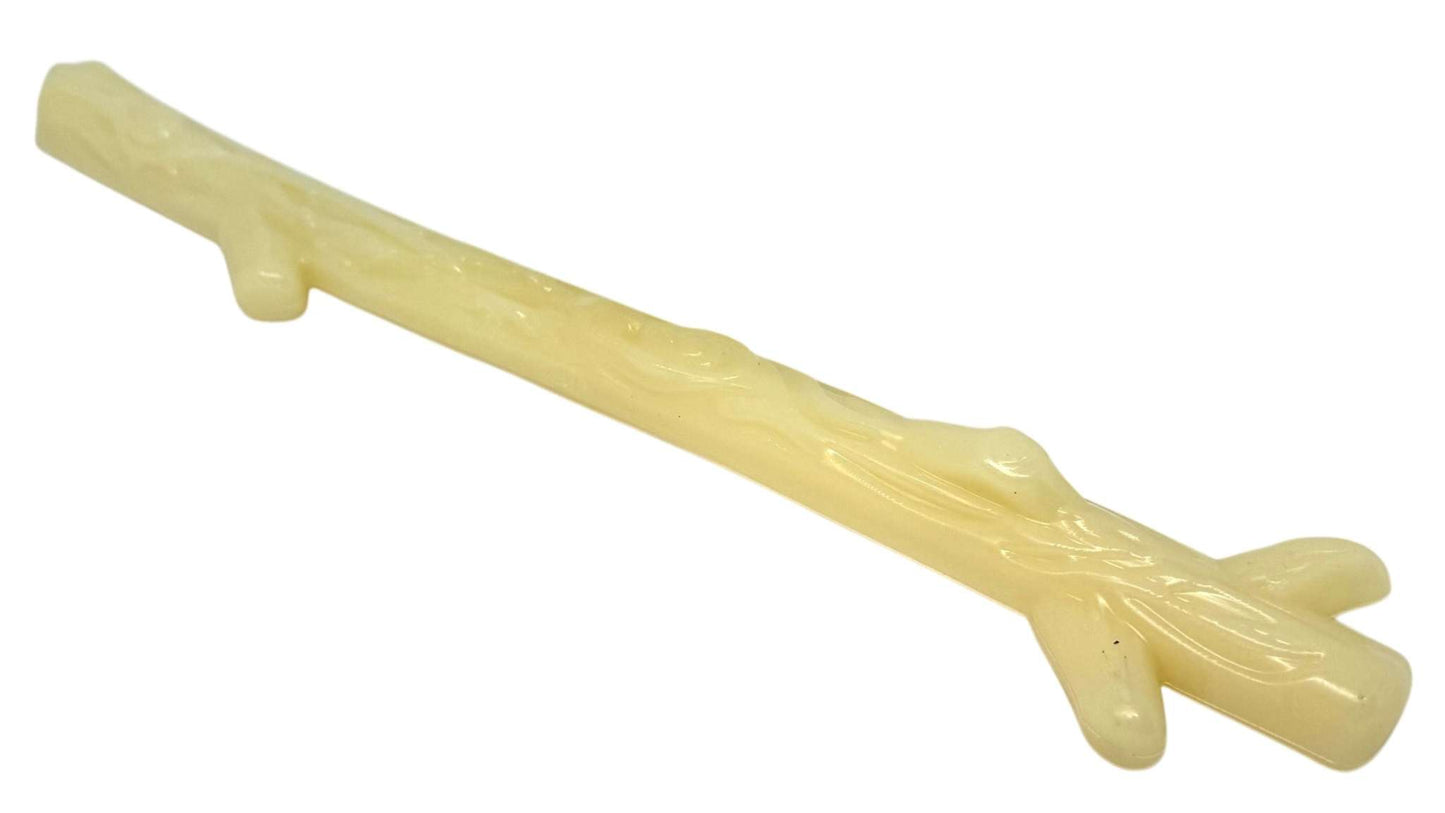 Durable nylon chew stick dog toy for power chewers, indestructible and textured for dental health, made in USA