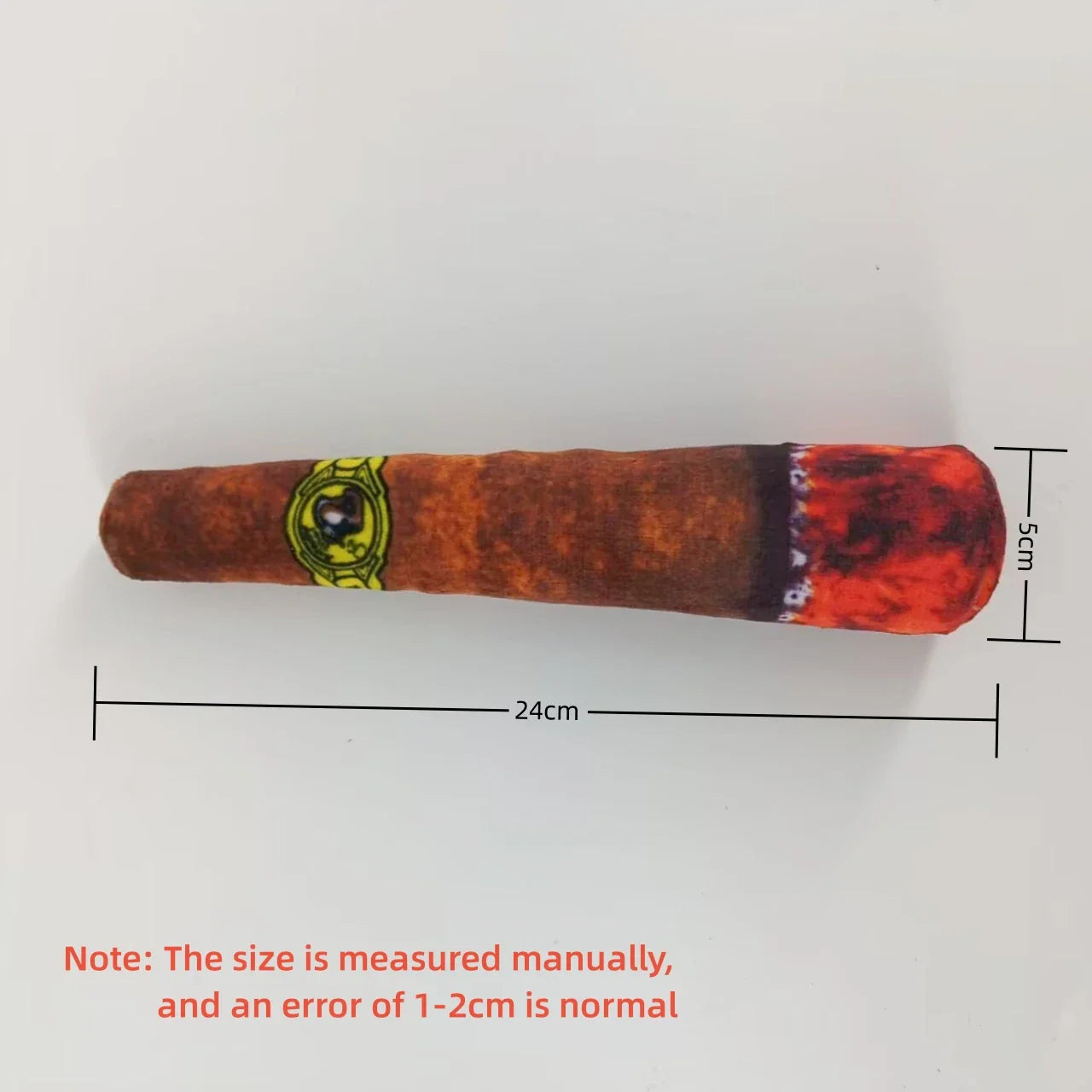 Interactive Plush Dog Cigar - Squeaky Chew Toy for Small Dogs