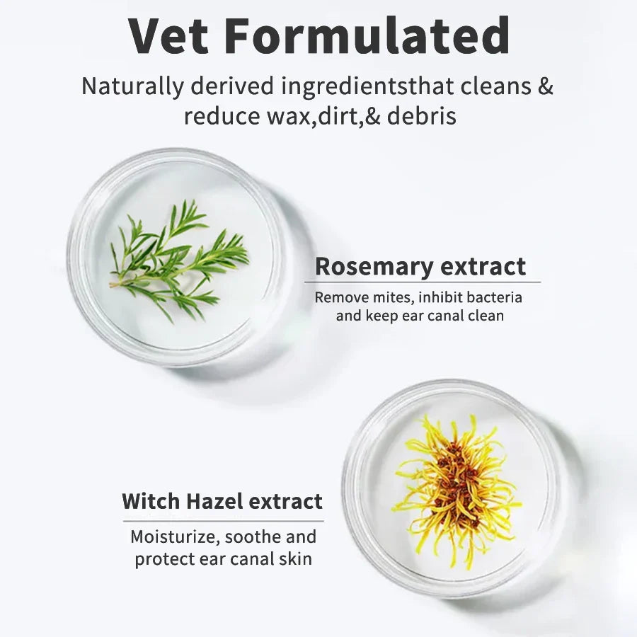 Pet Ear Wipes for Dogs & Cats - Easy Otic Cleaning