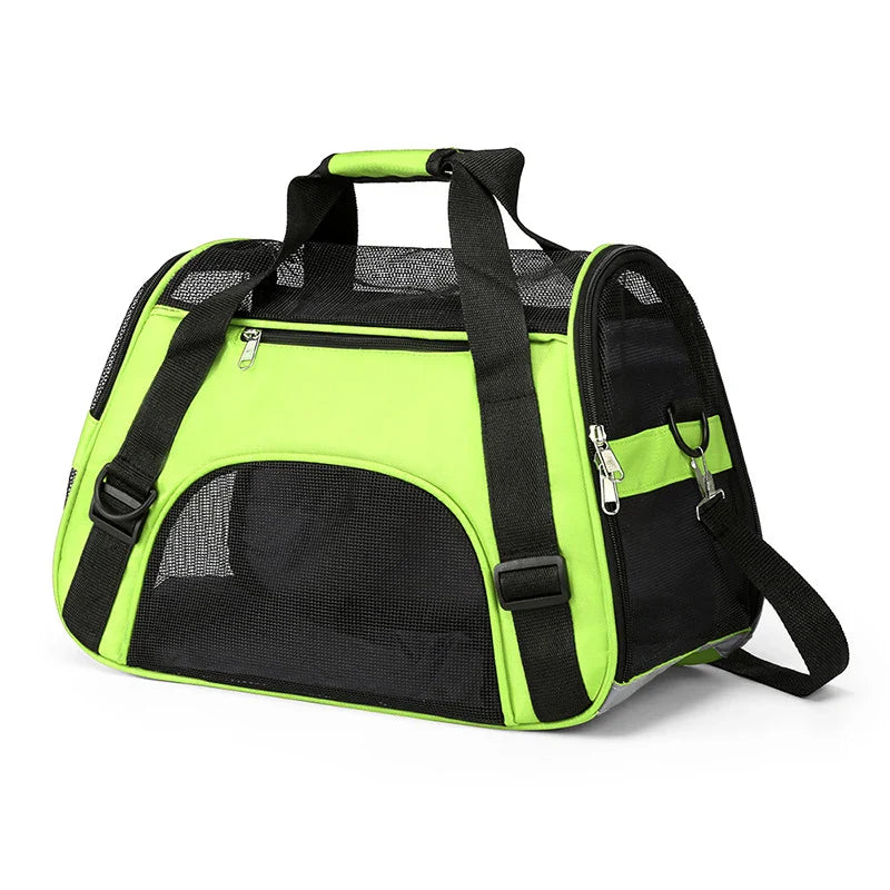 Portable Cat & Dog Carrier Bag - Foldable Breathable Travel Handbag