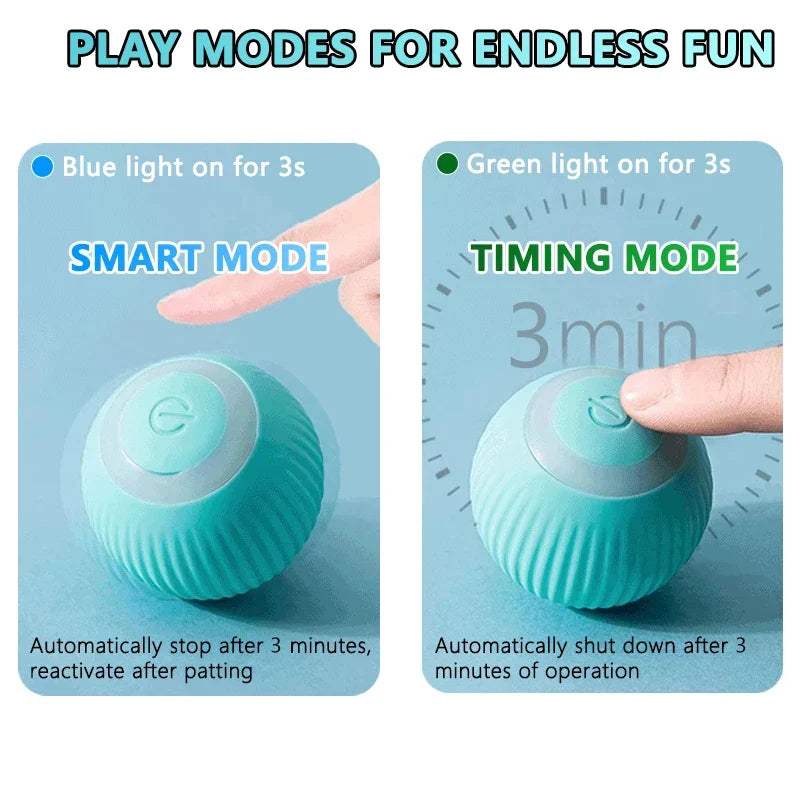 2PCS Smart Cat Toys – Auto Rolling Interactive Ball Set