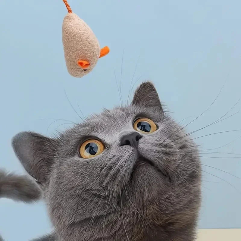 Plush Rat Cat Toy Set - 3/7PCS Durable Linen Indoor Play