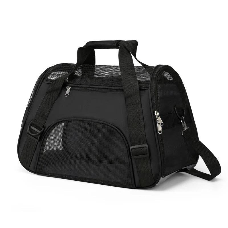 Portable Cat & Dog Carrier Bag - Foldable Breathable Travel Handbag