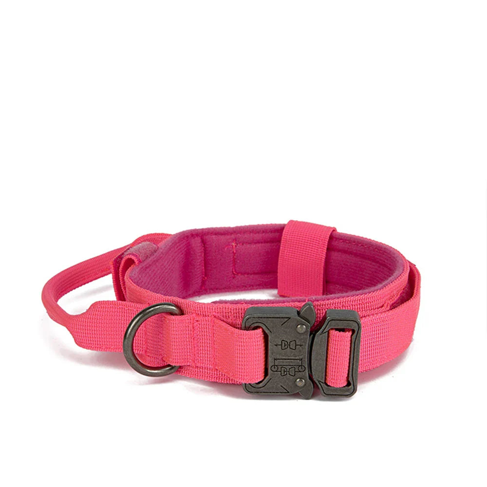 Durable Nylon Dog Collar & Reflective Leash Set - Tactical Training