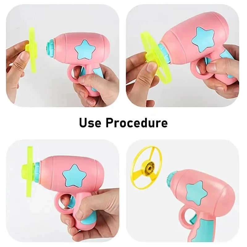 Interactive Cat Toy - Flying Disc Shooting Gun
