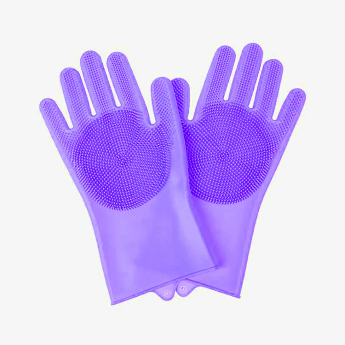 Pet Grooming Bath Gloves - Silicone Hair Remover & Scrubber