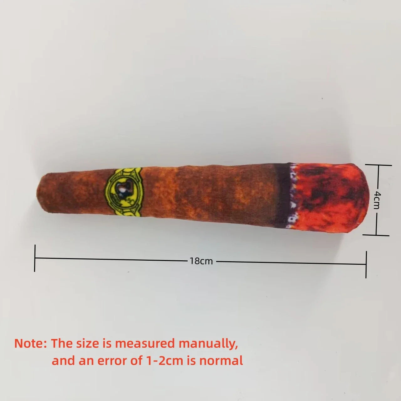 Interactive Plush Dog Cigar - Squeaky Chew Toy for Small Dogs