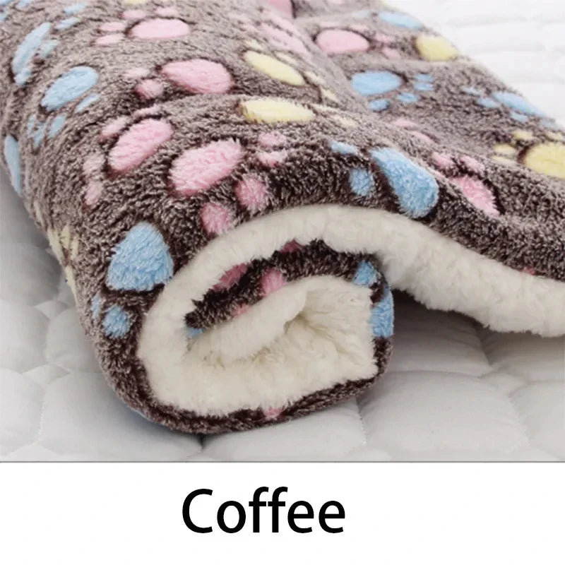Flannel Pet Sleeping Mat & Dog Bed - Soft, Washable, and Durable