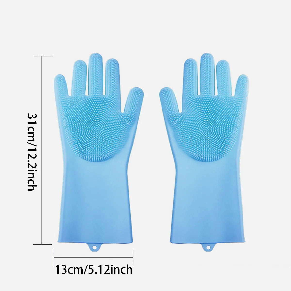 Pet Grooming Bath Gloves - Silicone Hair Remover & Scrubber