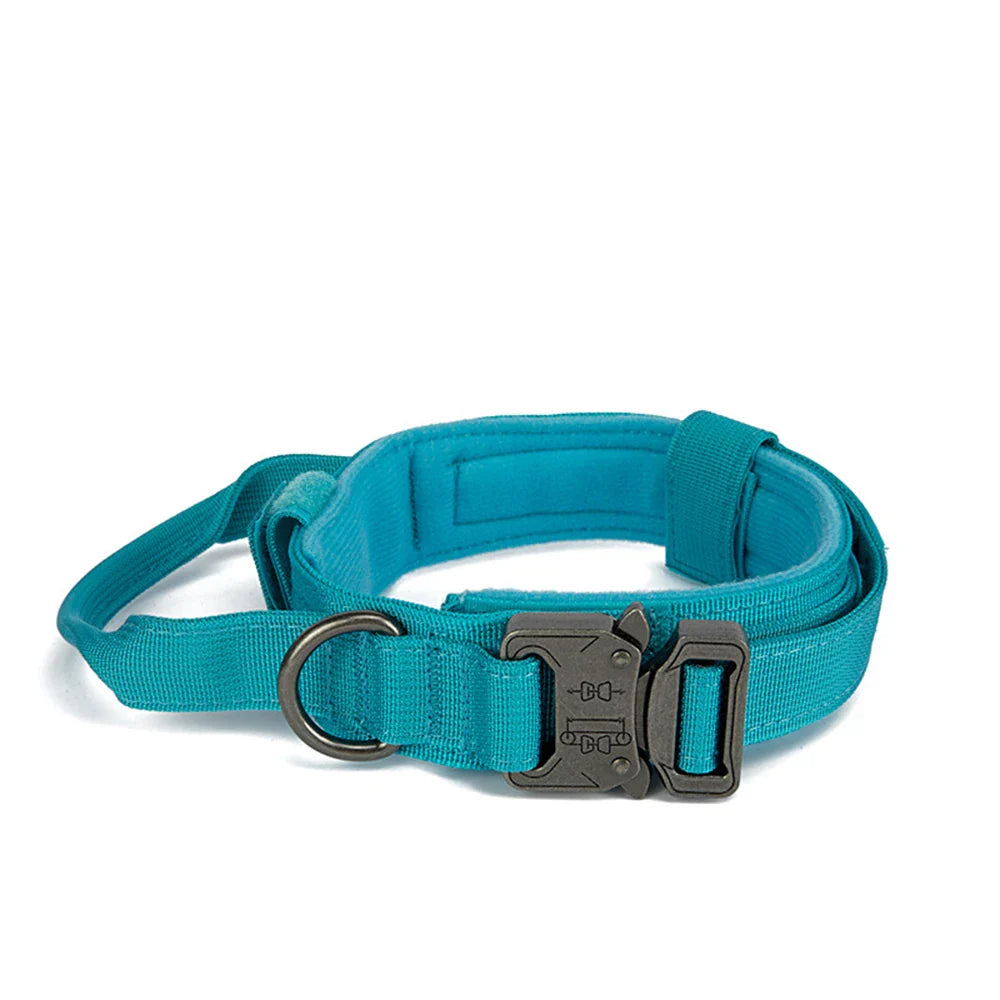 Durable Nylon Dog Collar & Reflective Leash Set - Tactical Training