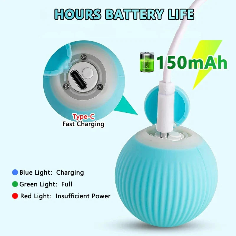 2PCS Smart Cat Toys – Auto Rolling Interactive Ball Set
