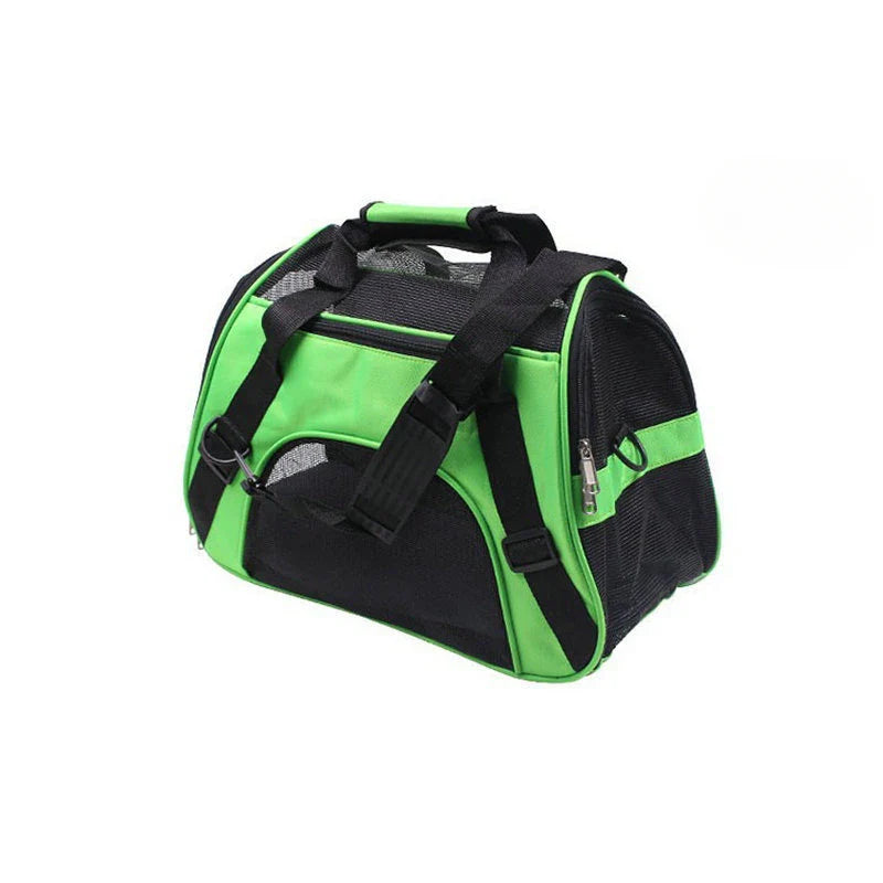 Portable Dog & Cat Travel Carrier - Breathable Mesh Pet Handbag