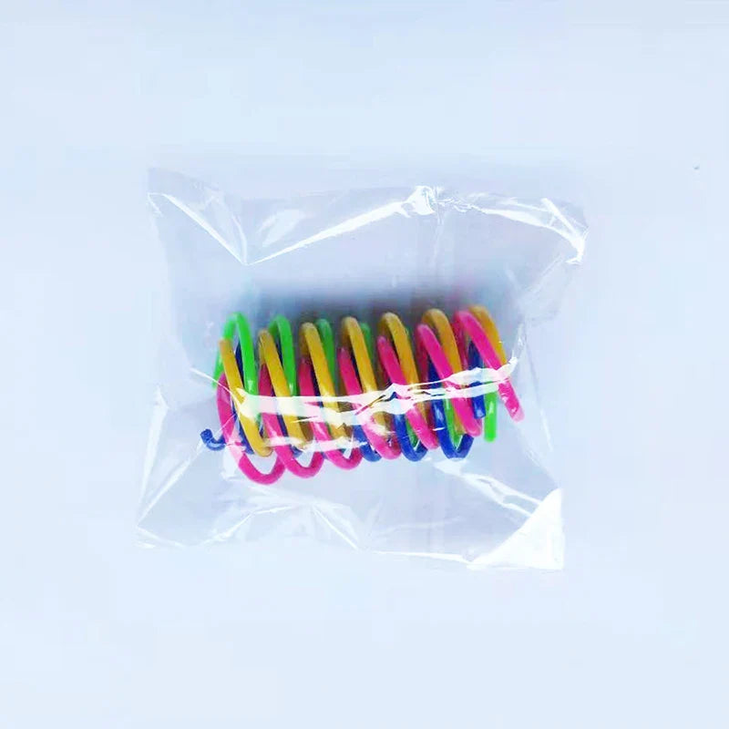 Colorful Cat Spring Toys – Durable Coil Play for Kittens