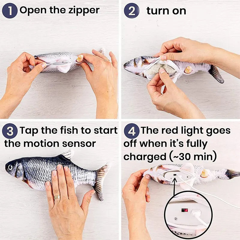 Floppy Fish Cat Toy - Keep Your Pet Active and Entertained