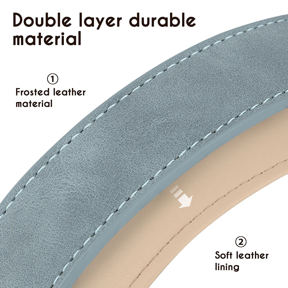 Durable Soft Padded Leather Dog Collar – Adjustable for All Sizes