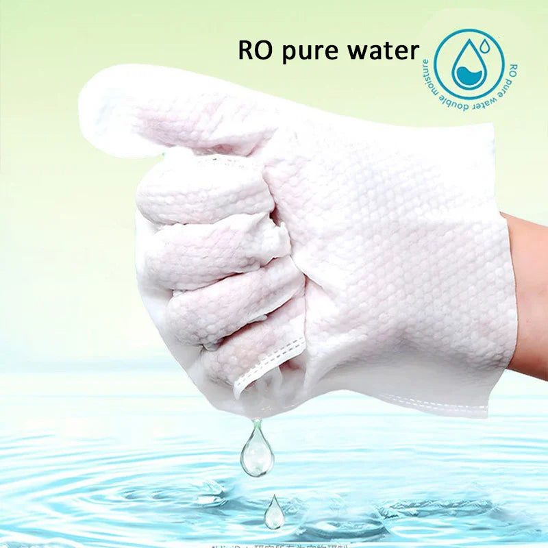 Pet Cleaning Gloves - Wash-Free Bath Wipes for Cats & Dogs