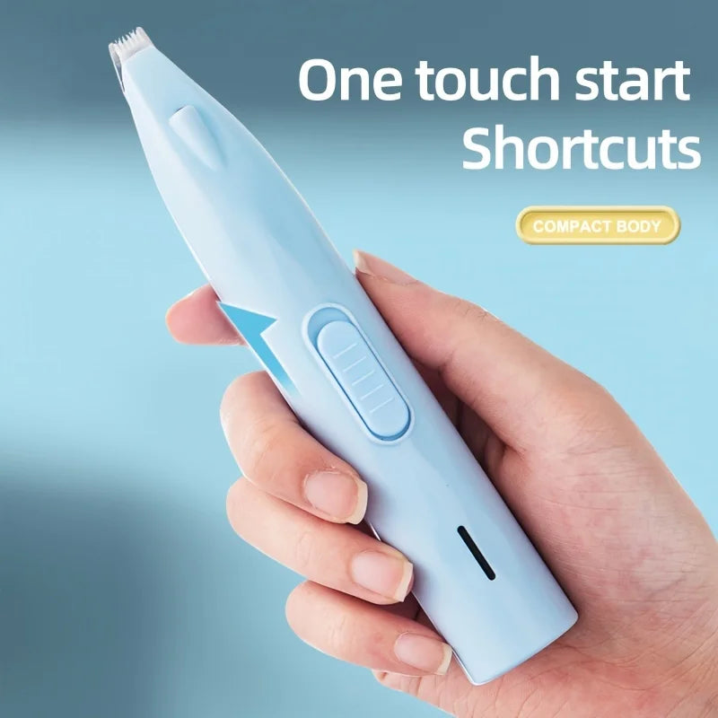 Electric Pet Paw Shaver - Quiet Grooming Trimmer for Cat & Dog Feet