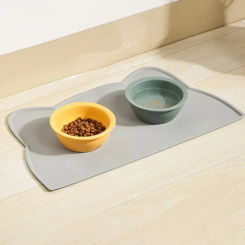 Silicone Pet Feeding Mat – Waterproof & Non-Slip Dog Bowl Mat