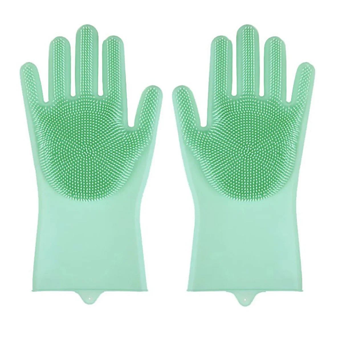 Pet Grooming Bath Gloves - Silicone Hair Remover & Scrubber