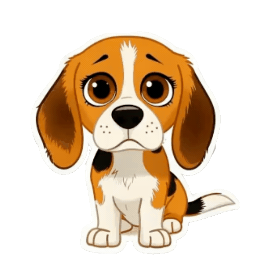 Animated Beagle Sticker Pack — 10 GIF Stickers | Instant Digital Download