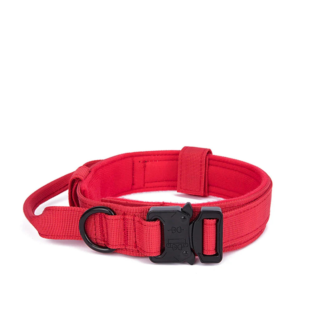 Durable Nylon Dog Collar & Reflective Leash Set - Tactical Training