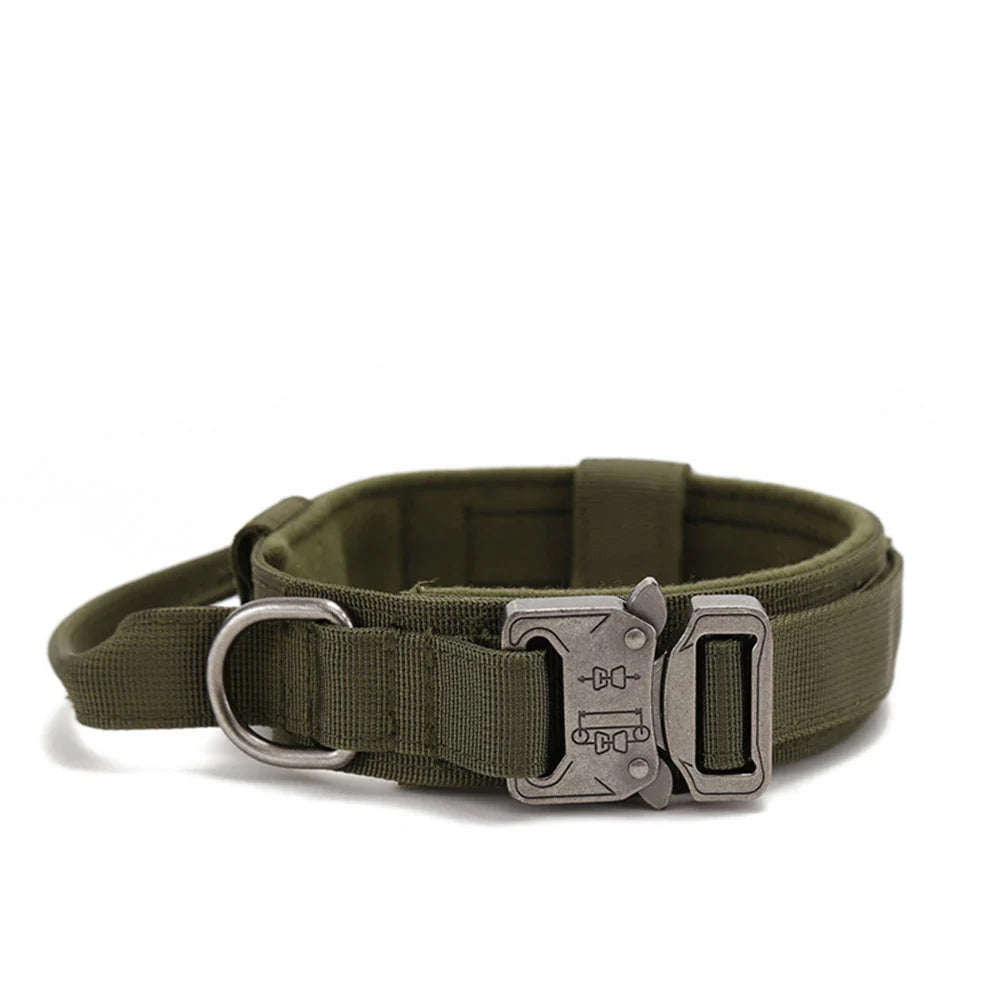 Durable Nylon Dog Collar & Reflective Leash Set - Tactical Training