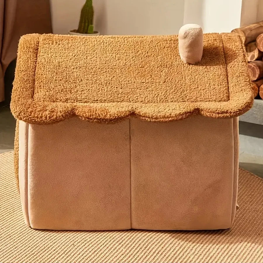 Foldable Pet House - Washable Bed for Small Dogs & Medium Cats