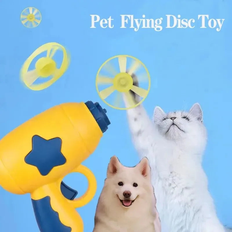 Interactive Cat Toy - Flying Disc Shooting Gun