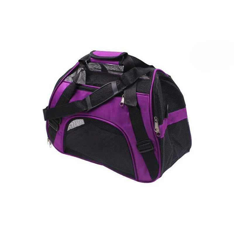 Portable Dog & Cat Travel Carrier - Breathable Mesh Pet Handbag