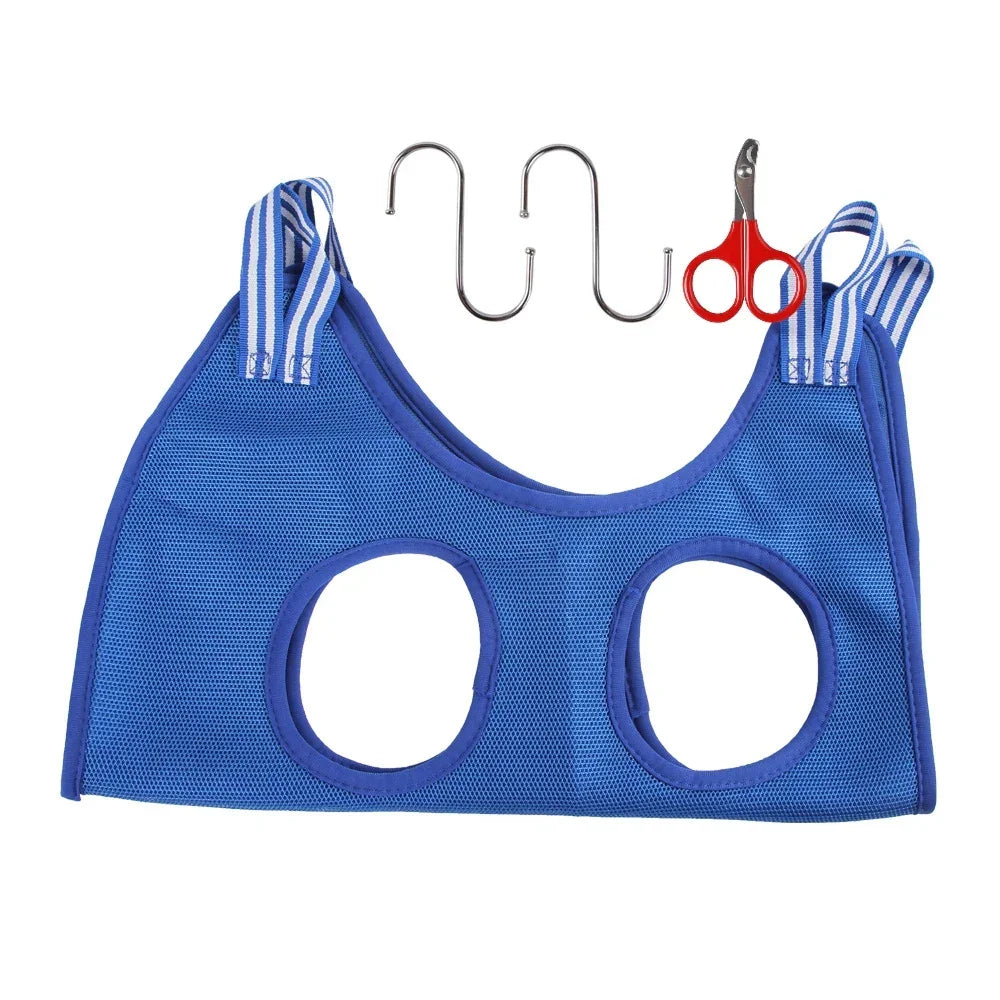 Pet Grooming Hammock for Dogs & Cats - Bath & Nail Cutting Restraint Bag