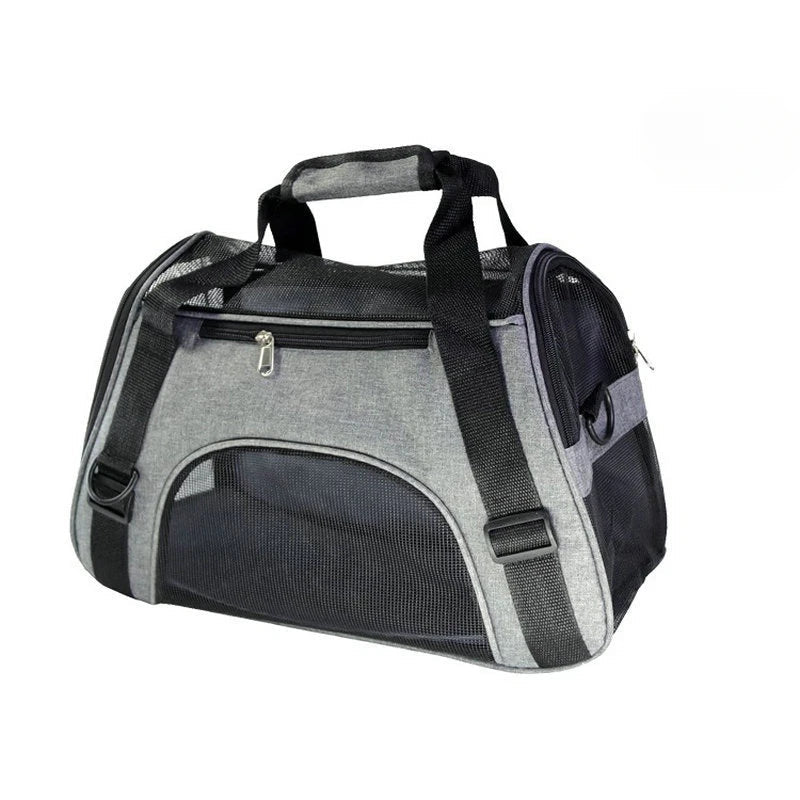 Portable Dog & Cat Travel Carrier - Breathable Mesh Pet Handbag