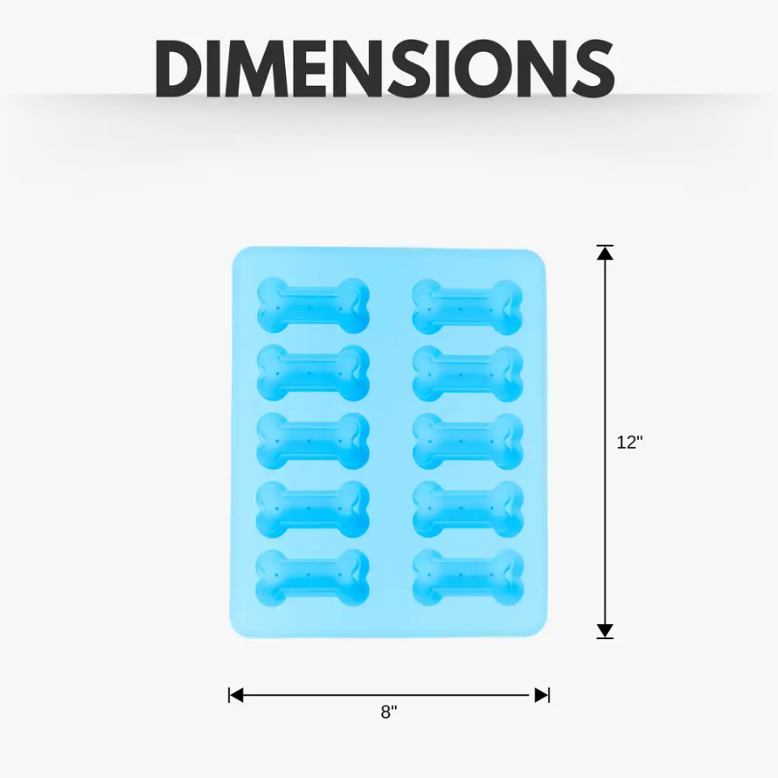 Bone-Shaped Silicone Baking Tray - Perfect for Dog Treats and More