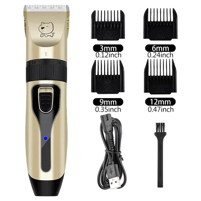 Professional Pet Hair Clipper - USB Grooming Trimmer for Dogs & Cats