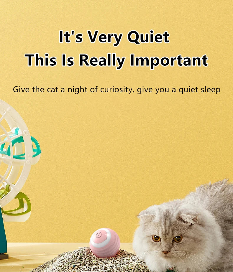 2PCS Smart Cat Toys – Auto Rolling Interactive Ball Set