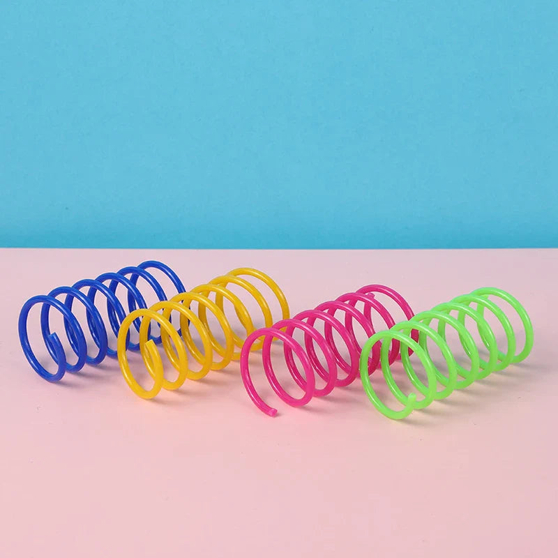 Colorful Cat Spring Toys – Durable Coil Play for Kittens