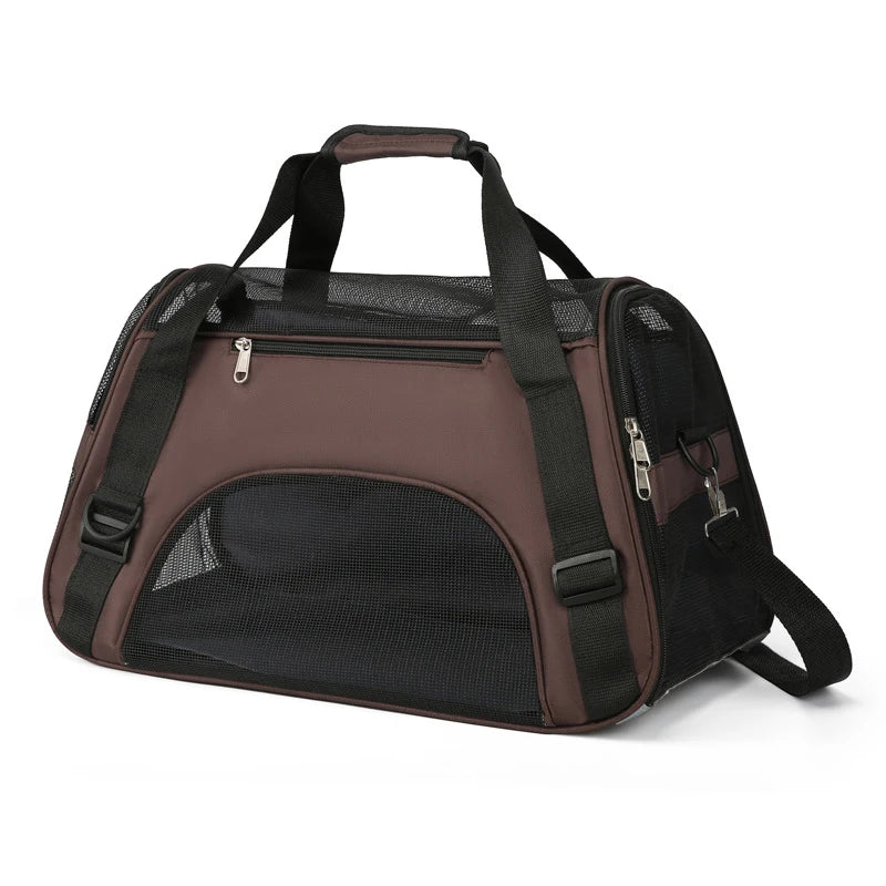 Portable Cat & Dog Carrier Bag - Foldable Breathable Travel Handbag