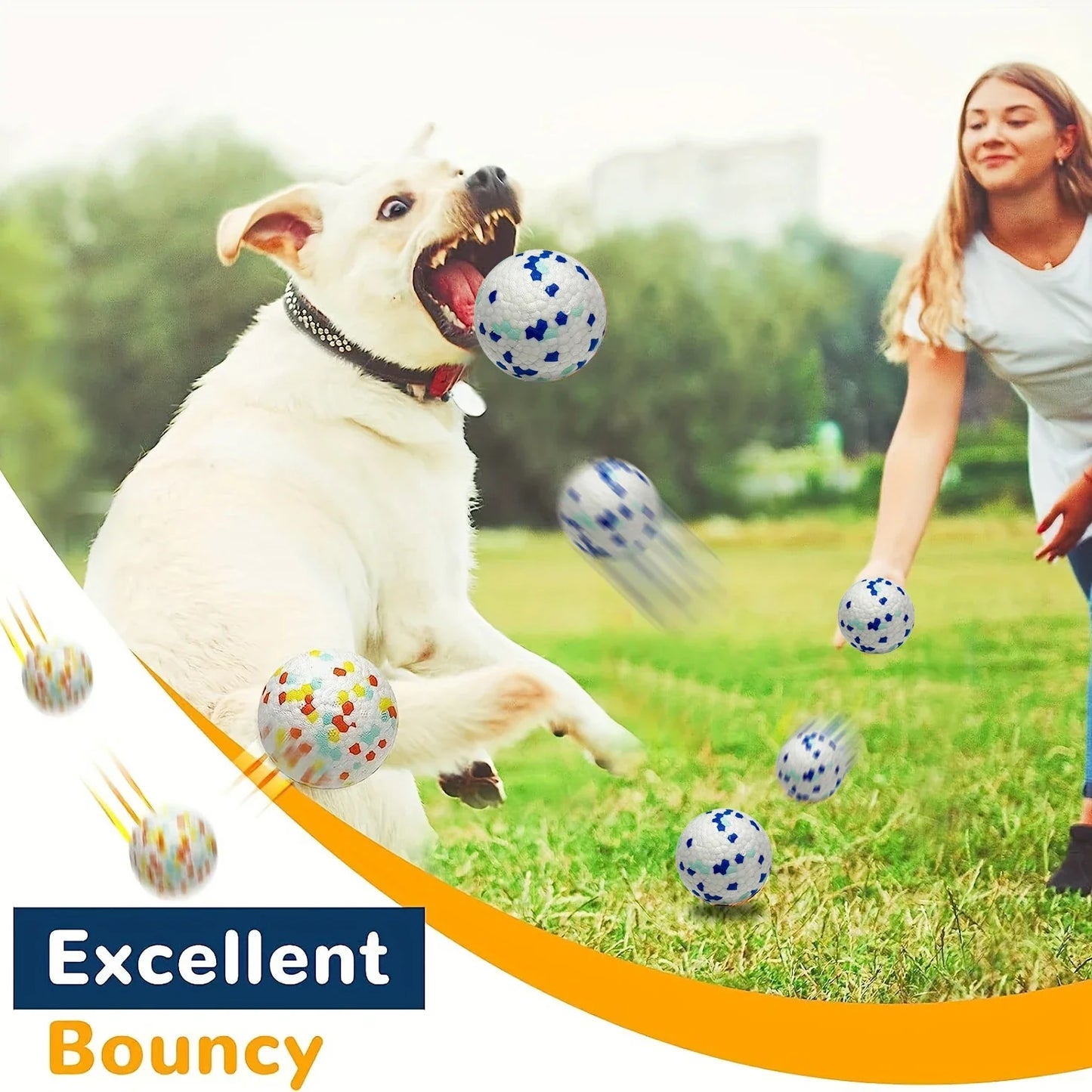 Durable Chew Ball Dog Toy - Interactive Teeth Cleaning Ball