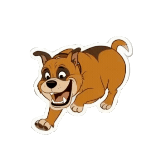 Animated Pit Bull Sticker Pack — 10 GIF Stickers | Instant Digital Download