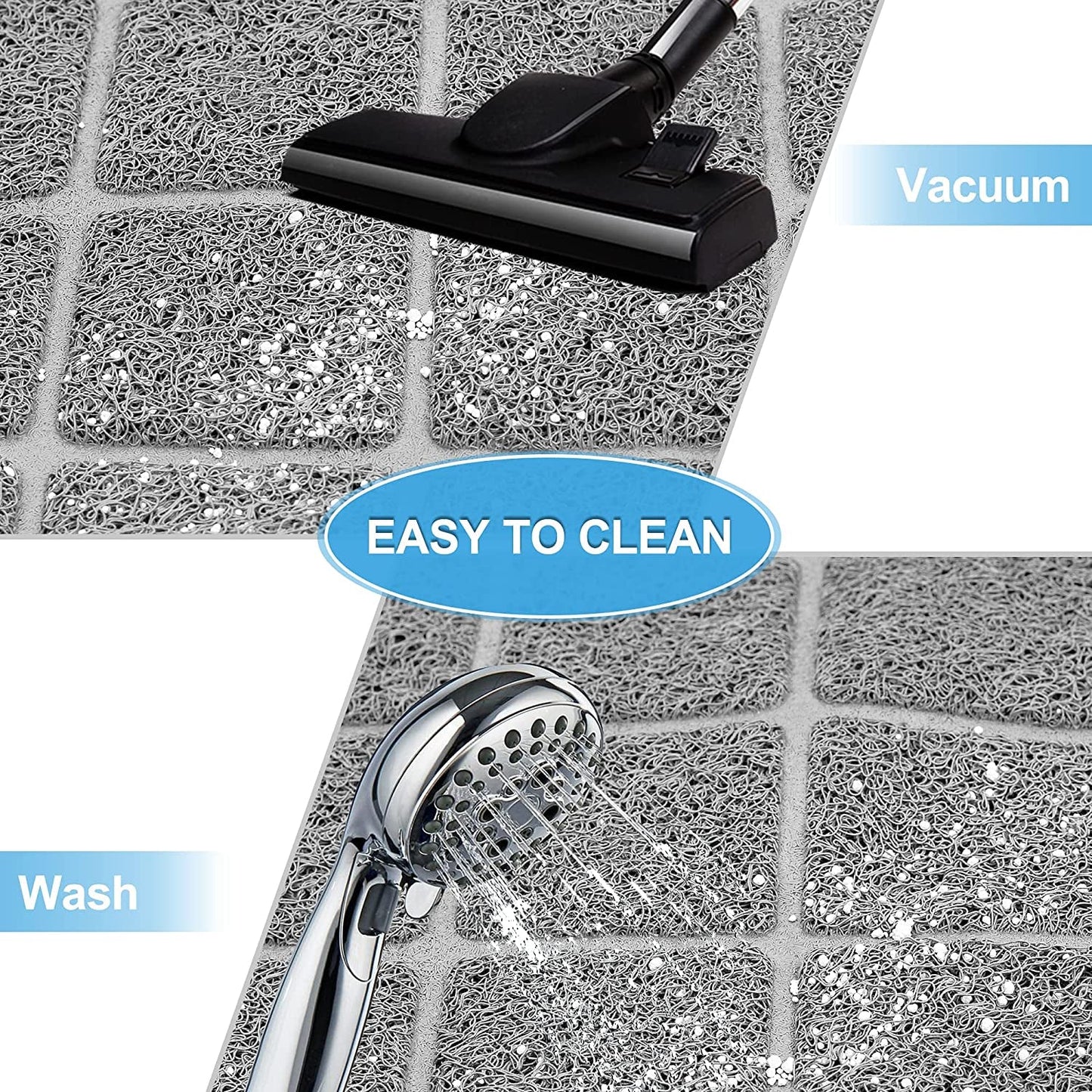 Premium Cat Litter Mat, Litter Box Mat with Non-Slip and Waterproof Backing