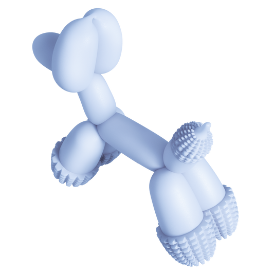 blue balloon dog toy for small breeds