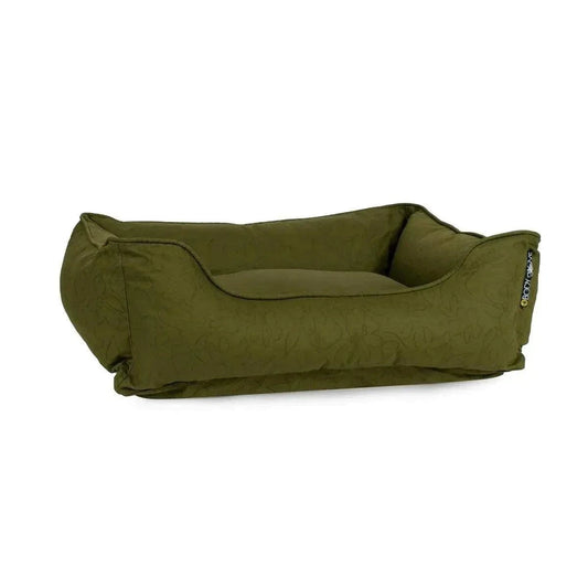 Body Glove Paintflower Kuddler dog bed with water-resistant cotton canvas cover and recycled fiber fill