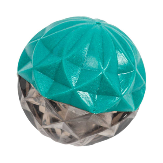 Small Country Living geometric textured rubber dog chew ball with squeaker