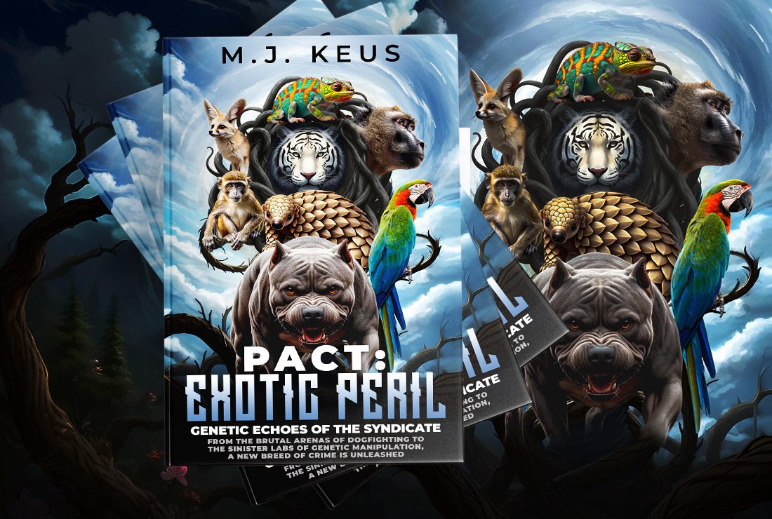 Cover of PACT: Exotic Peril Volume 2 ebook by M.J. Keus showing intense thriller theme