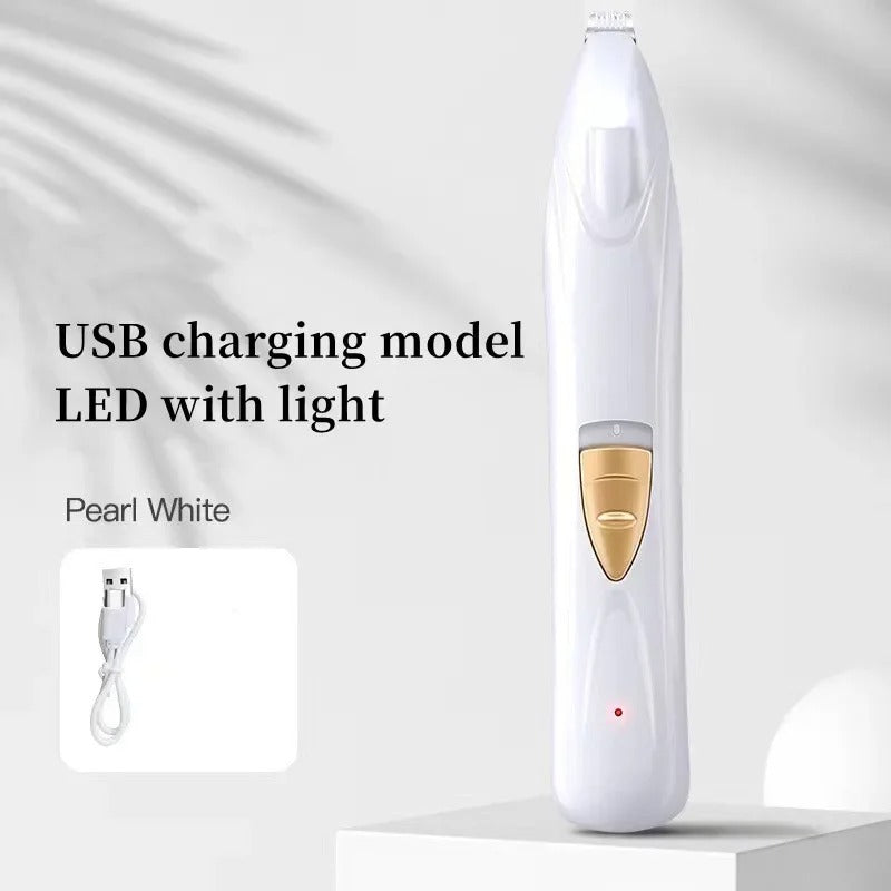 Portable LED Dog Paw Trimmer - Rechargeable Cordless Nail Grinder