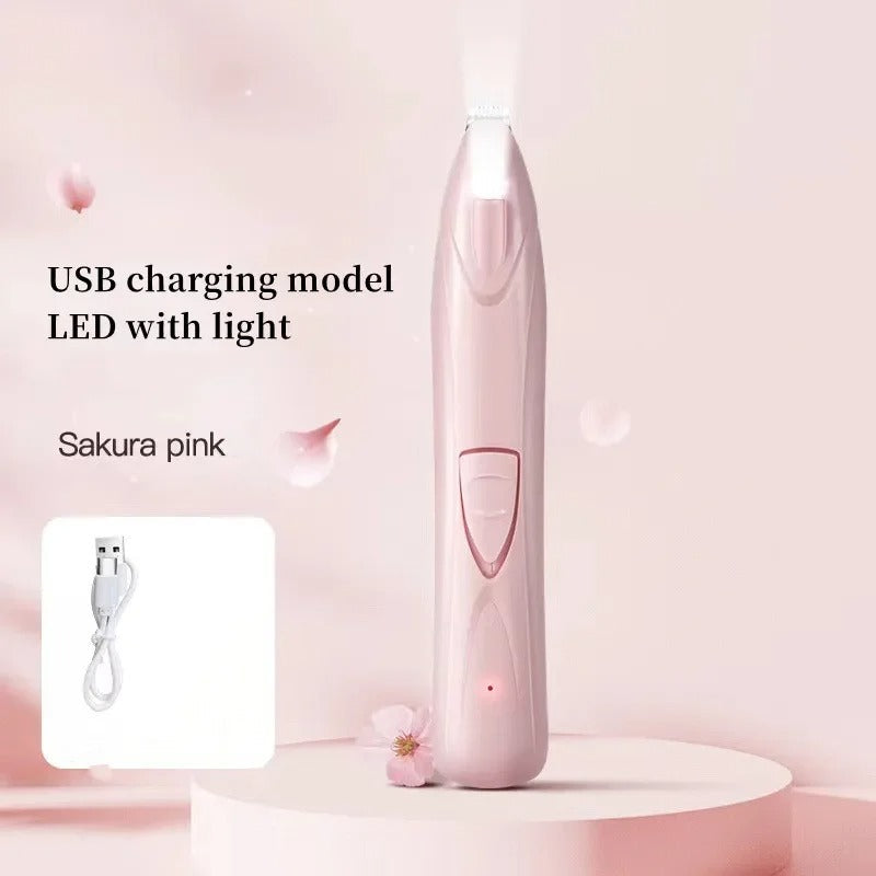 Portable LED Dog Paw Trimmer - Rechargeable Cordless Nail Grinder