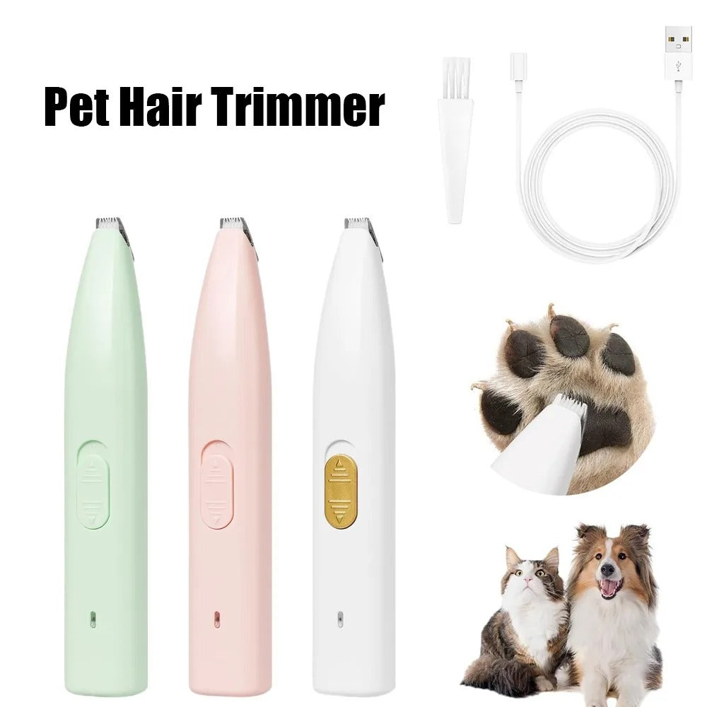 Portable LED Dog Paw Trimmer - Rechargeable Cordless Nail Grinder
