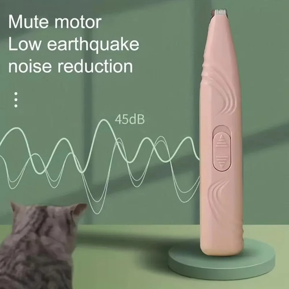 Portable LED Dog Paw Trimmer - Rechargeable Cordless Nail Grinder
